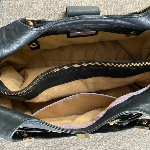 Authentic Jimmy Choo large black shoulder bag - Picture 6 of 7